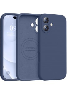 iP 17 Liquid Silicone Shockproof Case (Navy Blue)
