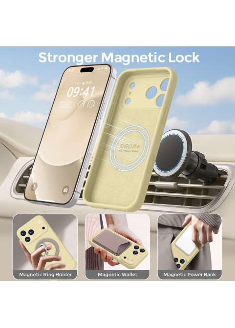 iP 17 Pro Liquid Silicone Shockproof Case (yellow)