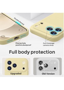 iP 17 Pro Liquid Silicone Shockproof Case (yellow)