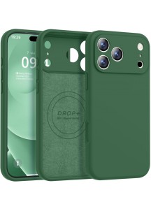 iP 17 Pro Liquid Silicone Shockproof Case (Green)