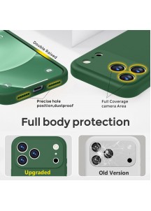 iP 17 Pro Liquid Silicone Shockproof Case (Green)