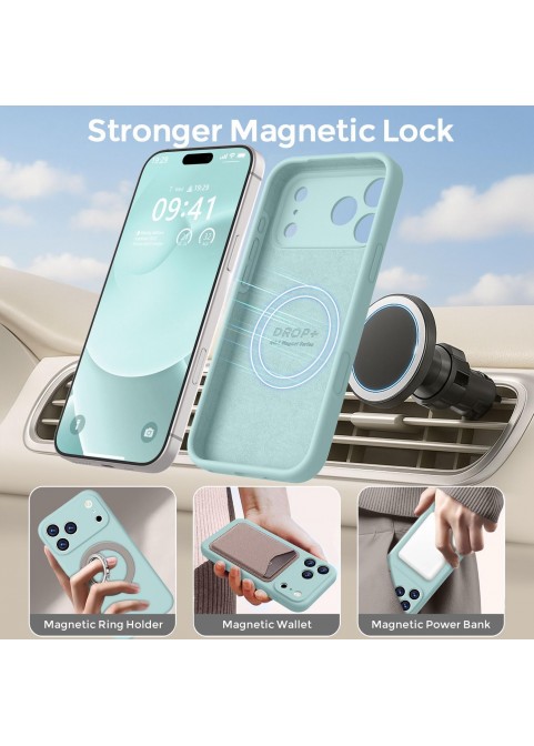 iP 17 Pro Liquid Silicone Shockproof Case (mint)