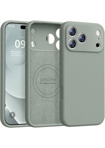iP 17 Pro Liquid Silicone Shockproof Case (Calke Green)