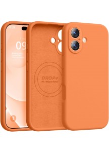 iP 17 Liquid Silicone Shockproof Case (orange)