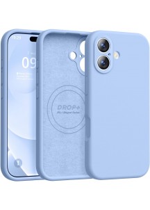 iP 17 Liquid Silicone Shockproof Case (Light Blue)