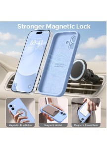 iP 17 Liquid Silicone Shockproof Case (Light Blue)