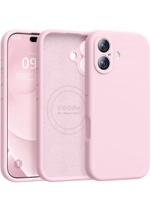 iP 17 Liquid Silicone Shockproof Case (pink)