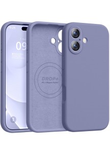 iP 17 Liquid Silicone Shockproof Case (Lavender Grey)