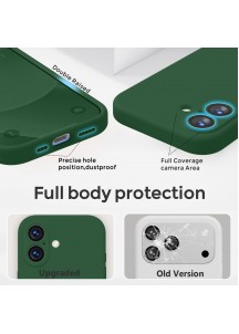 iP 17 Liquid Silicone Shockproof Case (Green)
