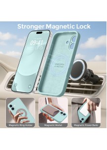 iP 17 Liquid Silicone Shockproof Case (mint)
