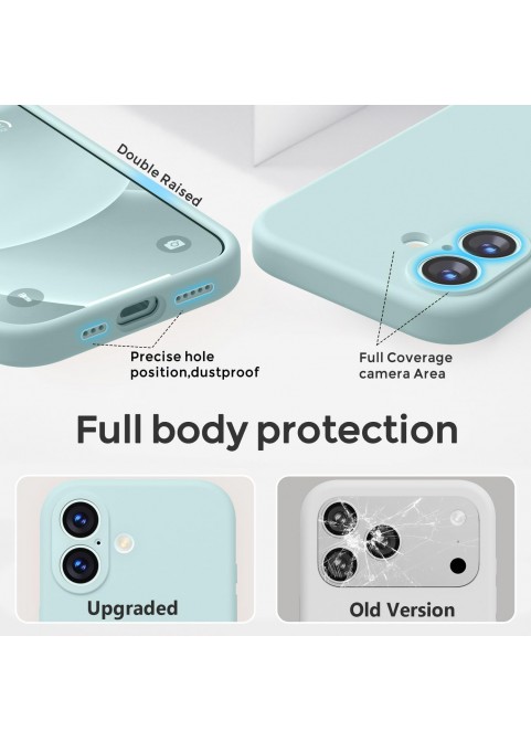 iP 17 Liquid Silicone Shockproof Case (mint)