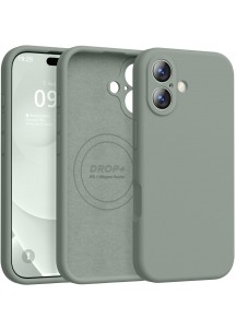 iP 17 Liquid Silicone Shockproof Case (Calke Green)