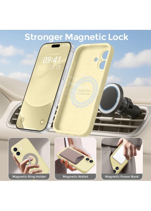 iP 17 Liquid Silicone Shockproof Case (yellow)