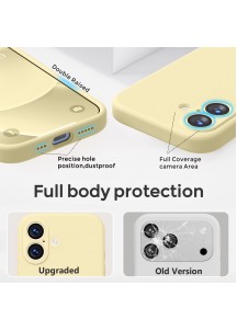 iP 17 Liquid Silicone Shockproof Case (yellow)