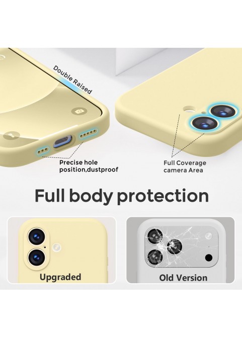 iP 17 Liquid Silicone Shockproof Case (yellow)