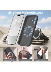 iP 17 Liquid Silicone Shockproof Case (black)