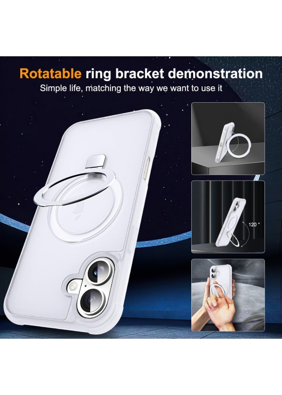 Compatible with iP16 Case with Invisible Magnetic-Translucent