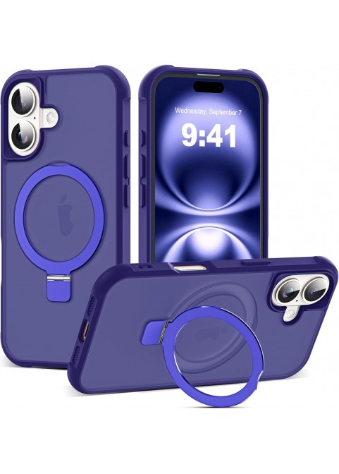 Compatible with iP16 Case with Invisible Magnetic-Navy