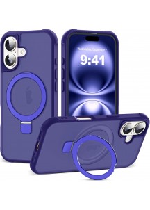 Compatible with iP16 Case with Invisible Magnetic-Navy