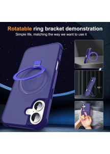 Compatible with iP16 Case with Invisible Magnetic-Navy