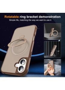 Compatible with iP16 Case with Invisible Magnetic-Desert Brown