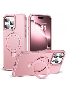 Compatible with iP16 Pro Max Case with Invisible Magnetic-Pink