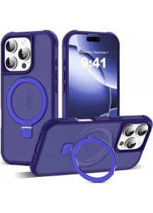 Compatible with iP16 Pro Max Case with Invisible Magnetic-Navy