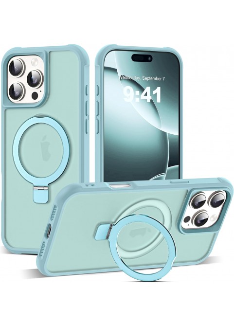 Compatible with iP16 Pro Max Case with Invisible Magnetic-Mint